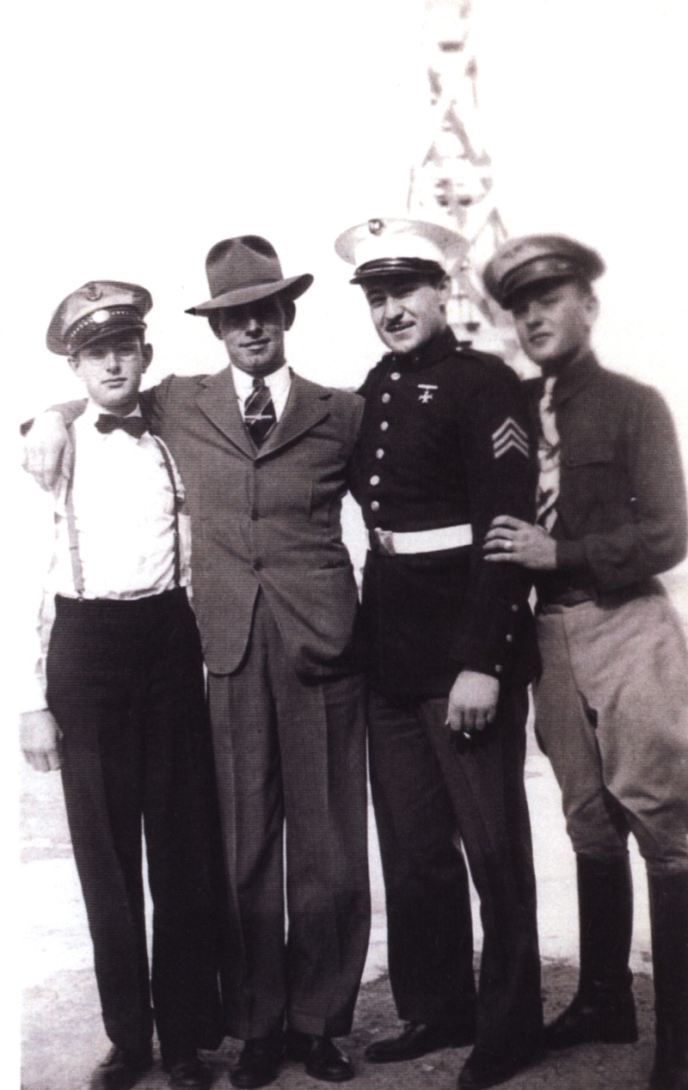 Left Side - Robert & Otto Bader, Vernon Dankenbring, and Paul Bader, 1942